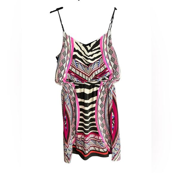 Express Pink and Black Y2K Spaghetti Strap Sundress size XS - Picture 4 of 10